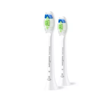 Náhradné hlavice Philips HX6062/87 balenie 2 ks, stredné štetinky, biela