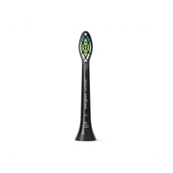 Philips Sonicare Optimal White HX6062/88 balenie 2 ks náhradných hlavíc, 2 ks, čierna, 3 mesiace, stredná, 62000 pohybov za minútu, Philips