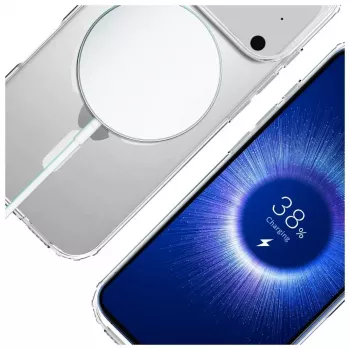 Ochranné puzdro 3MK Armor MagCase pre Apple iPhone 17 Pro, magnetické uchytenie, priehľadná/čierna dymová
