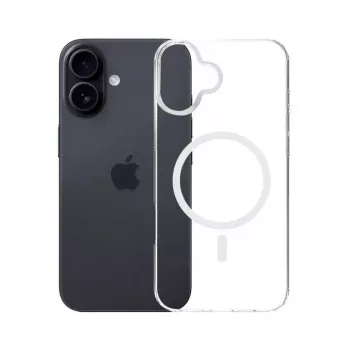 Puzdro na telefón 3MK pre Apple iPhone 17, priehľadné TPU/PU puzdro, pre 6,3 palcov (16 cm) displej