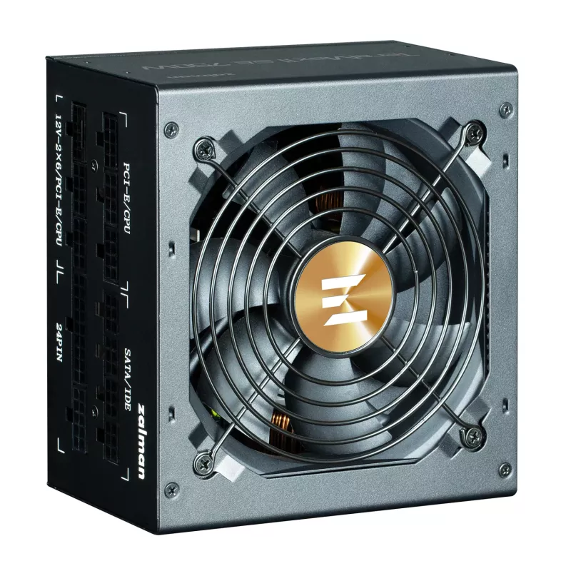 Napájací zdroj ZALMAN TeramaxII SE 750 W ATX 18+10 Pin, 80 PLUS Gold, 120 mm ventilátor, čierny