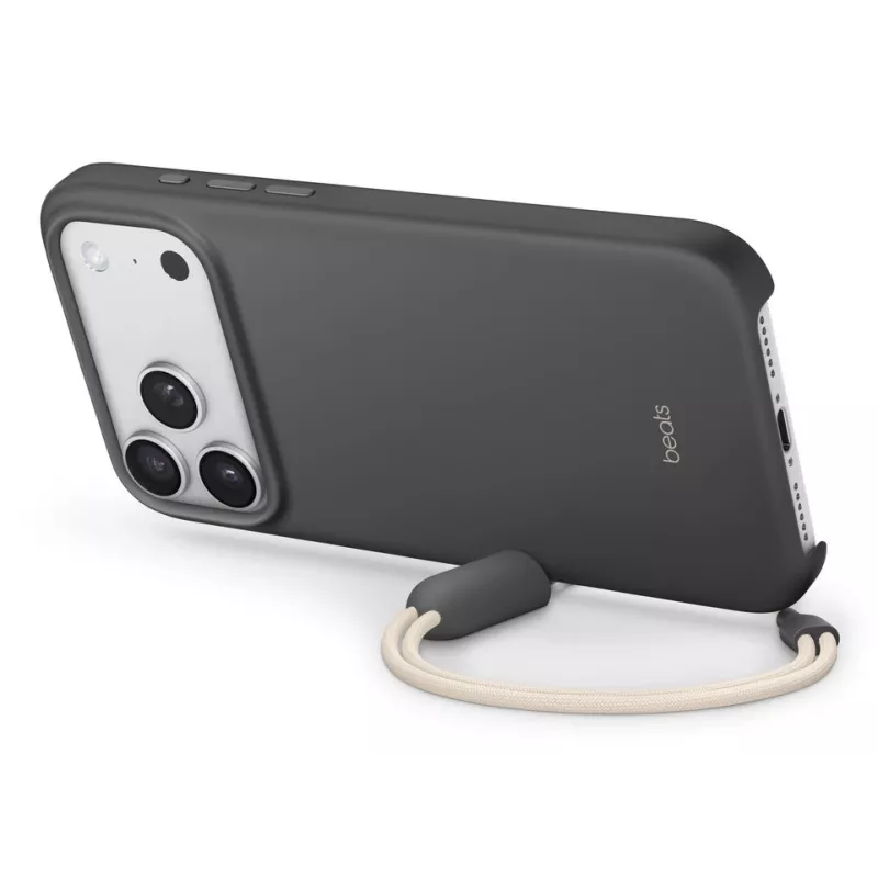 APPLE Beats iPhone 17 Pro Max - puzdro s stojanom s MagSafe a ovládaním kamery - granitová sivá
