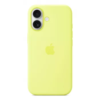 Puzdro Apple iPhone 17 silikónové puzdro s MagSafe neónovo žltá