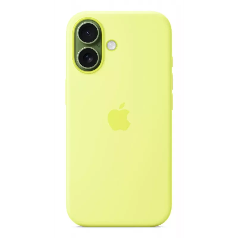 Puzdro Apple iPhone 17 silikónové puzdro s MagSafe neónovo žltá