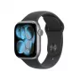 Apple Watch Series 11 GPS + Cellular 42mm vesmírne sivá hliníkové puzdro s čiernym športovým remienkom – S/M