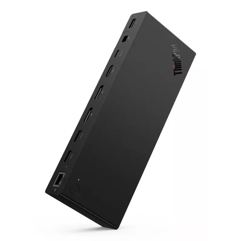 Dokovacia stanica Lenovo ThinkPad USB4 Smart Dock 5500 – USB4 host, 4x USB-A Gen2, HDMI, Gigabit Ethernet, 135W napájací zdroj, Eclipse čierna