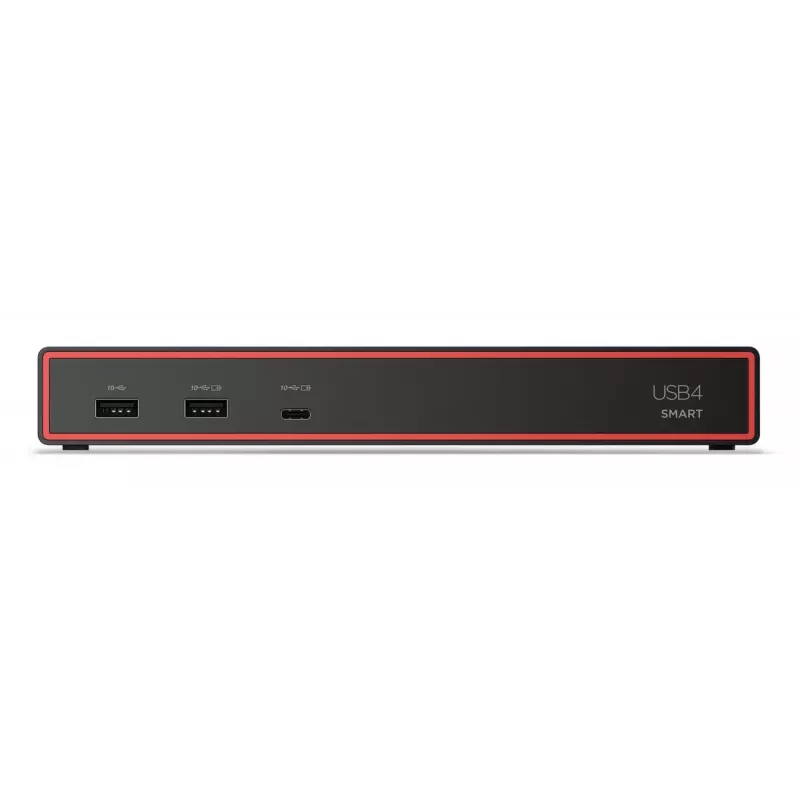 Dokovacia stanica Lenovo ThinkPad USB4 Smart Dock 5500 – USB4 host, 4x USB-A Gen2, HDMI, Gigabit Ethernet, 135W napájací zdroj, Eclipse čierna