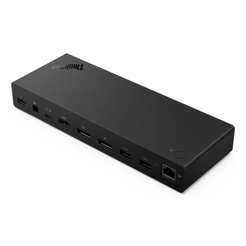 Dokovacia stanica Lenovo ThinkPad USB4 Smart Dock 5500 – USB4 host, 4x USB-A Gen2, HDMI, Gigabit Ethernet, 135W napájací zdroj, Eclipse čierna