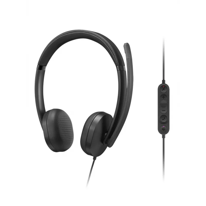 Lenovo VoIP headset 5000 káblový head-band kancelária/call centrum USB Type-C čierny