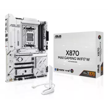 Základná doska ASUS X870 MAX GAMING WIFI7 W ATX — AMD X870, socket AM5, DDR5, 4 DIMM, Wi‑Fi 7, 2,5Gb LAN