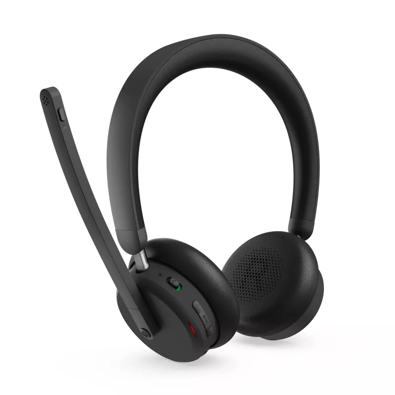 Lenovo 6550 headset bezdrôtový s hlavovým mostom kancelária/call centrum USB Type-C Bluetooth čierny