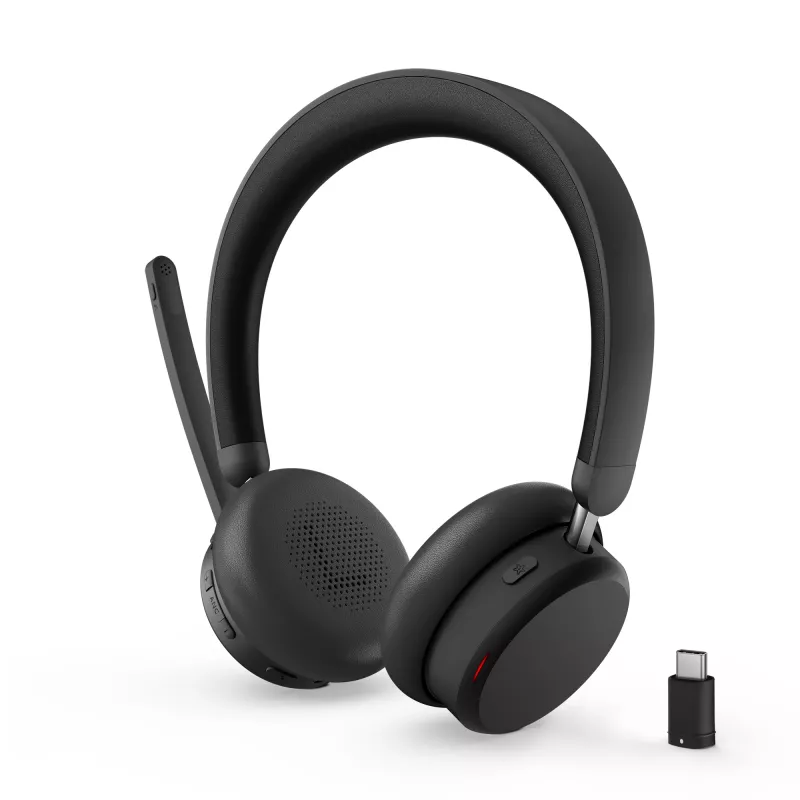 Lenovo 6550 headset bezdrôtový s hlavovým mostom kancelária/call centrum USB Type-C Bluetooth čierny