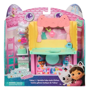 Akčná figúrka Gabby's Dollhouse Cakeys Sprinkle Cake-tastic kuchyňa viacfarebná