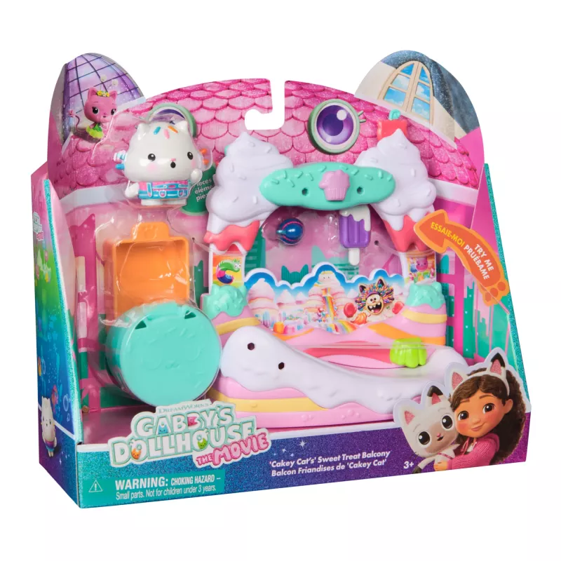 Akčná figúrka Gabby's Dollhouse Cakey Cat's Süße-Leckereien-Balkon viacfarebná