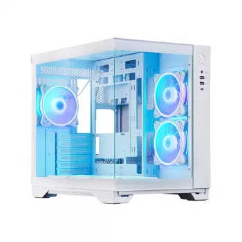 Počítačová skriňa Chieftec GM-30W-TG-OP Cube biela