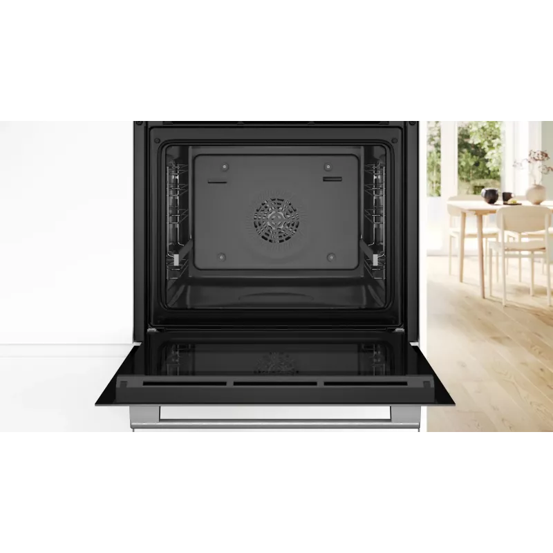 Vstavaná elektrická rúra Bosch Serie 6 HBG536EW4 — 71 L, 3400 W, biela, EasyClean, 10 automatických programov