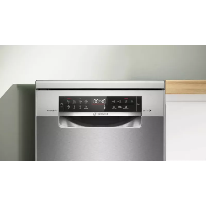 Voľne stojaca umývačka riadu Bosch Serie 6 SPS6EMI21E — Slimline 45 cm, 10 súprav riadu, 8 programov, energetická trieda B