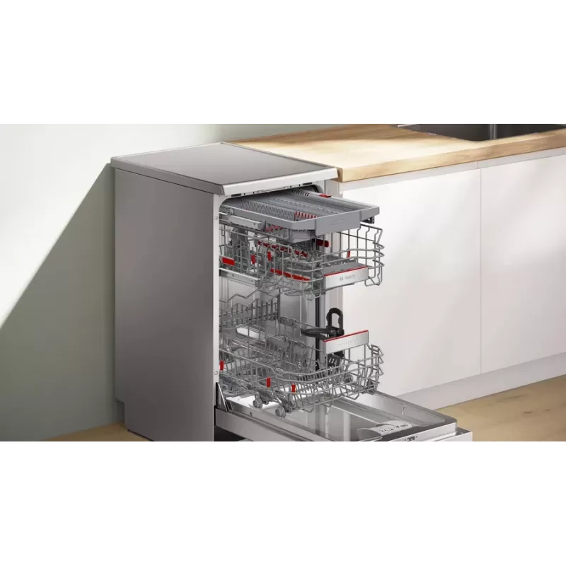 Voľne stojaca umývačka riadu Bosch Serie 6 SPS6EMI21E — Slimline 45 cm, 10 súprav riadu, 8 programov, energetická trieda B