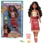 Disney Vaiana 2 hračka, plávajúca módna bábika Tautai Vaiana s 2 doplnkami a vrchnou časťou meniacou farbu