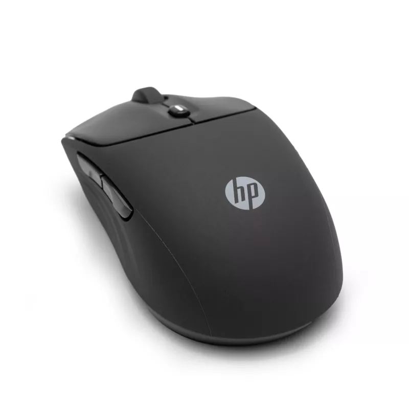 HP 400 Quiet čierna bezdrôtová myš, pre pravákov aj ľavákov, RF Wireless + Bluetooth, 6000 DPI, čierna