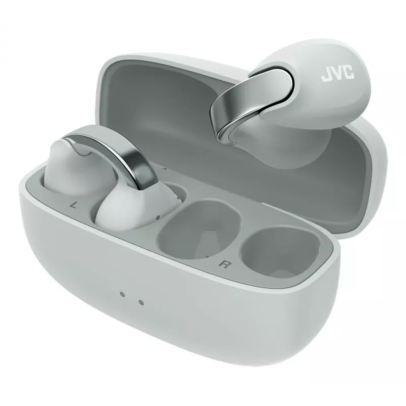 JVC HA-NP1T headset True Wireless Stereo (TWS) Ear-Clip-On hovory/hudba USB Type-C Bluetooth sivá, strieborná