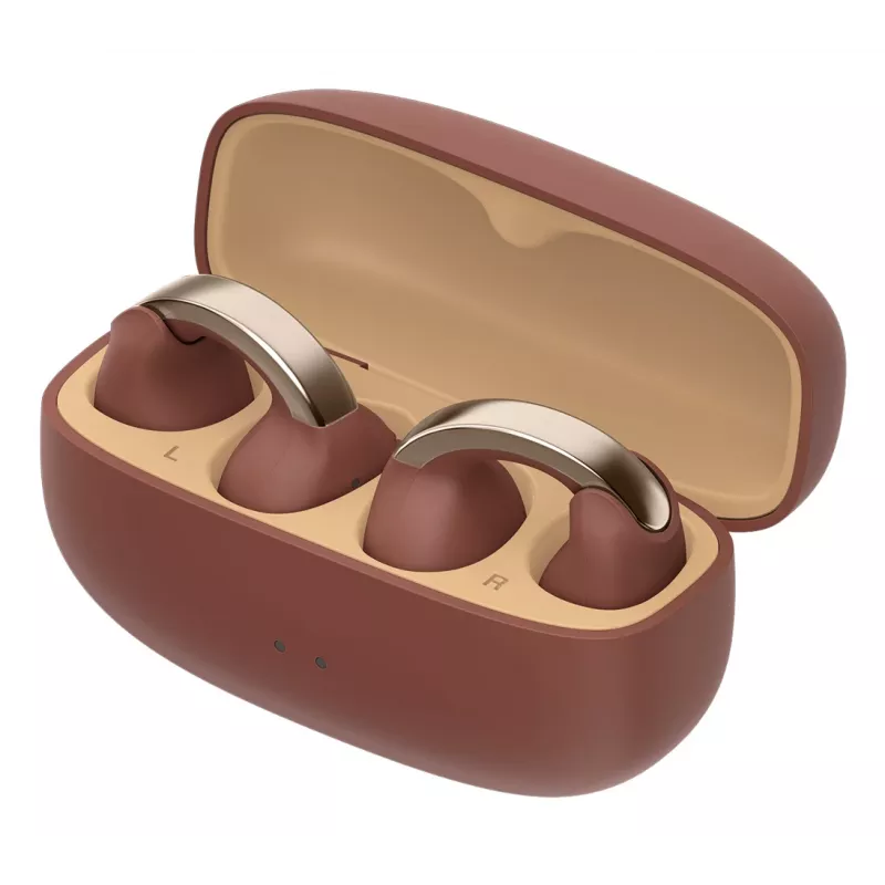 JVC HA-NP1T headset True Wireless Stereo (TWS) ušný klip hovory/hudba USB Type-C Bluetooth hnedá, strieborná