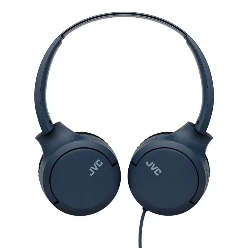Drôtové slúchadlá na uši JVC HA-S33UC-AU USB-C s mikrofónom a ovládačom, kábel 1,2 m, modré