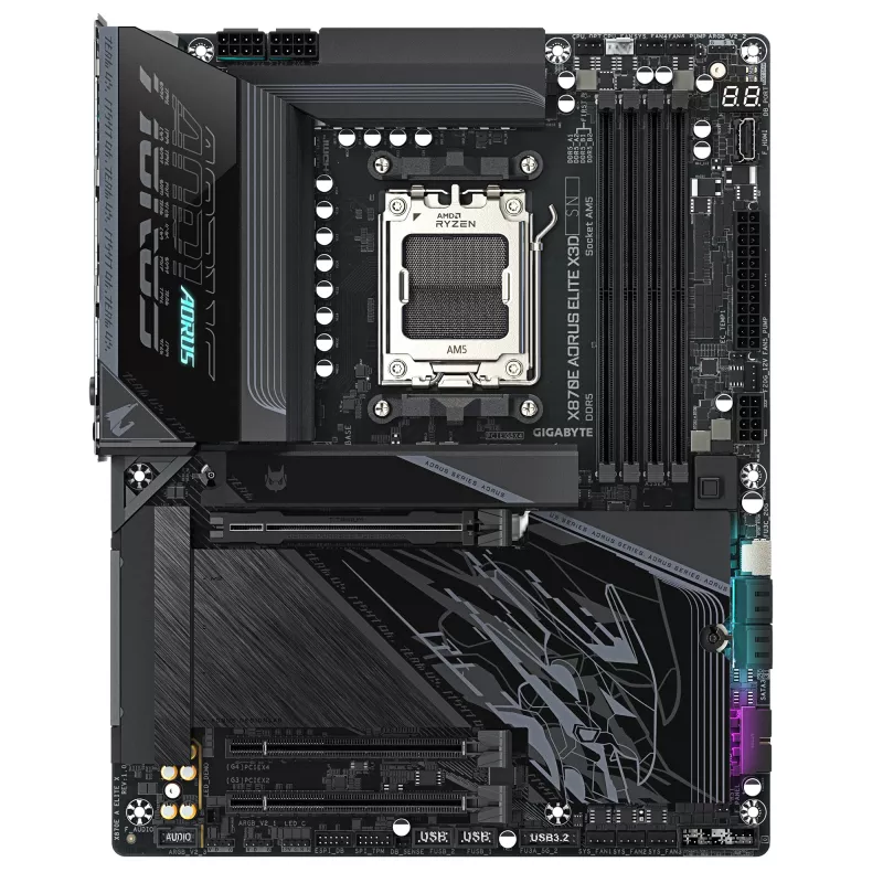 Základná doska GIGABYTE X870E AORUS ELITE X3D, AMD AM5, ATX