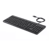 HP 150 káblová klávesnica, Full-Size (100 %), káblová, USB, mechanická, QWERTY, čierna