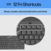 HP 150 káblová klávesnica, Full-Size (100 %), káblová, USB, mechanická, QWERTY, čierna
