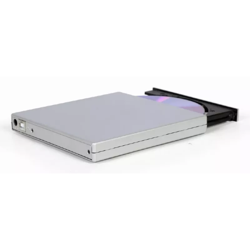 GEMBIRD Externá USB DVD mechanika, strieborná