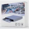 GEMBIRD Externá USB DVD mechanika, strieborná