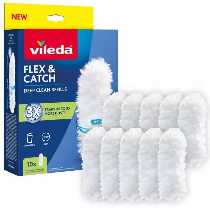 Náhradná sada na prachovku VILEDA Flex&Catch 177662 – 10 náhradných vložiek