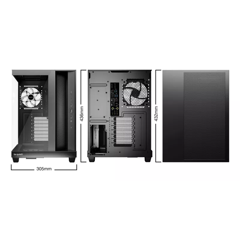 PC skriňa be quiet! Light Base 500 LX čierna Midi Tower ATX 3x 120mm ventilátory