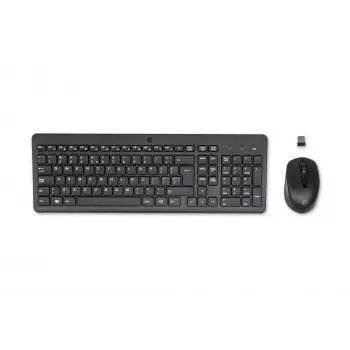 HP 330 bezdrôtová myš a klávesnica, Full-Size (100 %), bezdrôtová, RF Wireless, QWERTY, čierna, myš súčasťou
