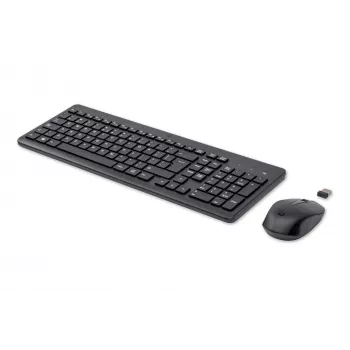 HP 330 bezdrôtová myš a klávesnica, Full-Size (100 %), bezdrôtová, RF Wireless, QWERTY, čierna, myš súčasťou