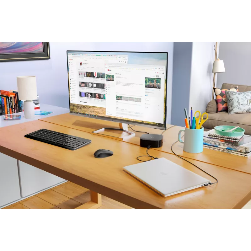 HP 330 bezdrôtová myš a klávesnica, Full-Size (100 %), bezdrôtová, RF Wireless, QWERTY, čierna, myš súčasťou