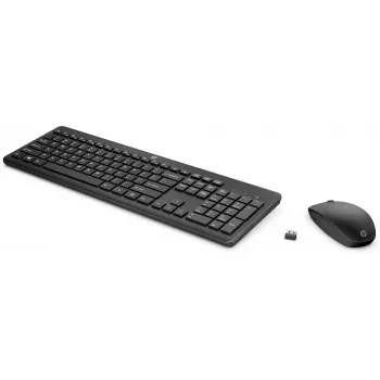 HP 230 bezdrôtová myš a klávesnica, Full-Size (100%), bezdrôtová, RF Wireless, membránová, čierna, myš súčasťou