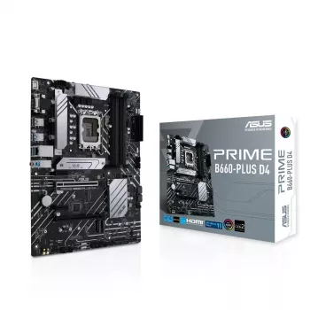 Základná doska ASUS PRIME B660-PLUS D4 — Intel B660, LGA 1700, ATX, DDR4, 4× DIMM, 128 GB, 3× M.2, 2.5 Gb LAN