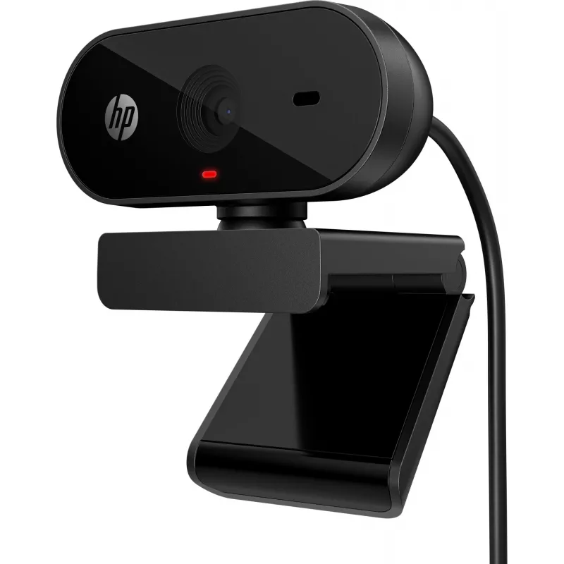 HP 320 FHD webkamera, 1920 x 1080 pixelov, Full HD, 30 fps, domácnosť, USB, čierna