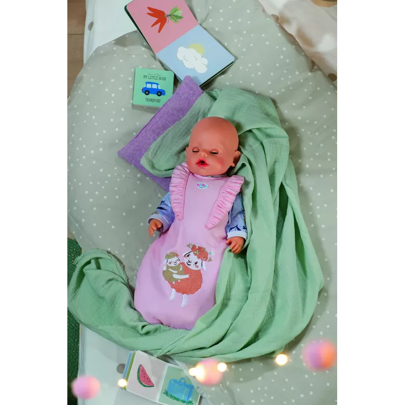 Spací vak pre bábiky ZAPF BABY born Schlafsack Flower, látka, skladací, pre deti od 3 rokov