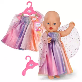 Nočná košeľa pre bábiky ZAPF BABY born Rainbow-Nachthemd pre 3–12 rokov, textil, viacfarebná, skladacia