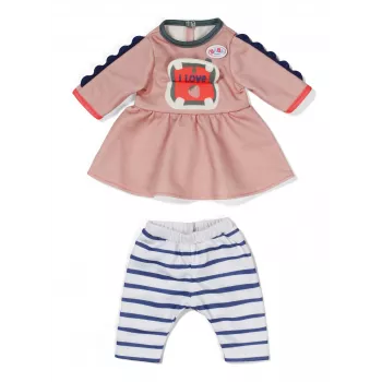 Šaty pre bábiky ZAPF BABY born Kleid Dschungel pre 36 cm bábiky, viacfarebné, skladacie, od 1 roka