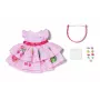 Bábikové šaty ZAPF BABY born šaty s Pinplay pre 43 cm bábiku, viacfarebné, skladacie, vek 3+