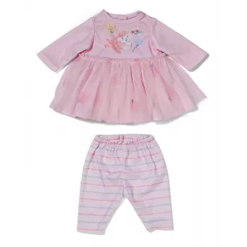 Sada oblečenia pre bábiky ZAPF BABY born Kleid Rose pre 36 cm bábiky, viacfarebná, skladacia, vek 1+