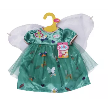 Bábikové šaty ZAPF BABY born vílie šaty s krídlami pre 43 cm bábiky, viacfarebné, skladacie, pre deti od 3 rokov
