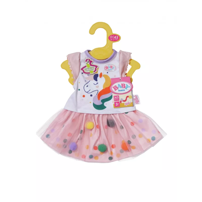 BABY born Tutu-Kleid Einhorn 43cm šaty pre bábiky