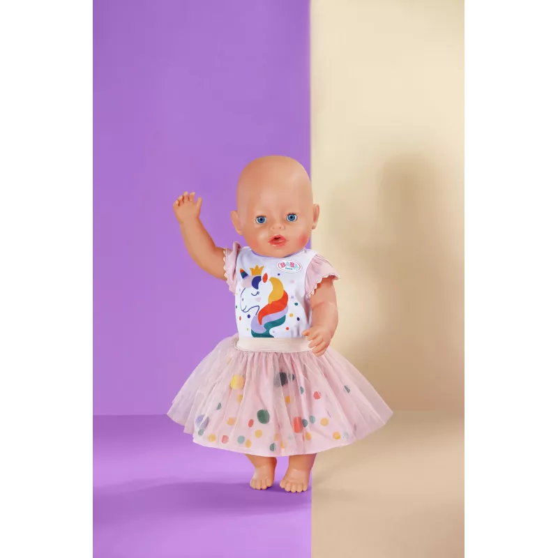 BABY born Tutu-Kleid Einhorn 43cm šaty pre bábiky