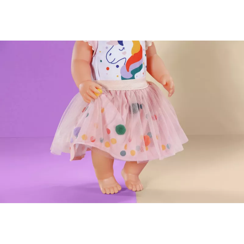 BABY born Tutu-Kleid Einhorn 43cm šaty pre bábiky
