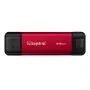 Externý SSD Kingston 512 GB Dual USB-A/USB-C prenosný, USB 3.2 Gen 2, čítanie 1050 MB/s, zápis 950 MB/s, čierna/červená